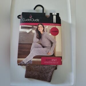 Cuddl Duds SoftKnit Jogger in Brown